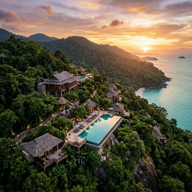 Scenic view covering inner peace
